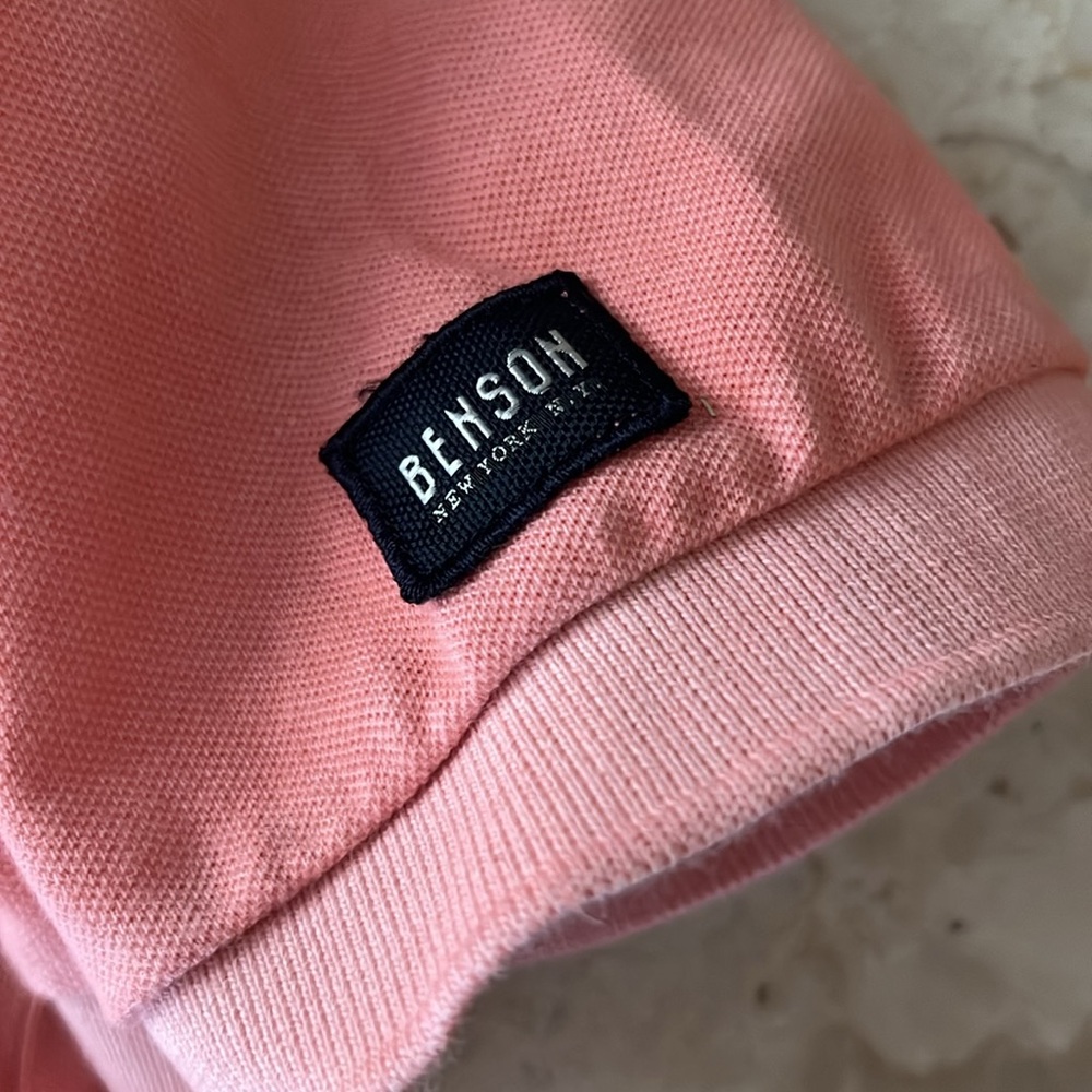 Benson New York NY pink polo gradient men’s large shirt - Picture 6 of 8